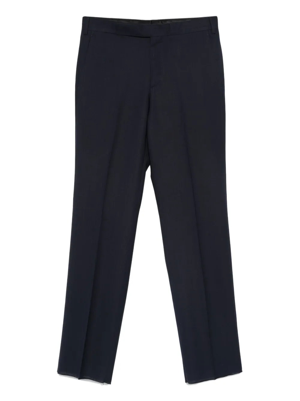 wool straight-leg trousers