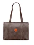 Celine Pre-Owned 2000-2025 Macadam Coated Canvas tote bag - Brown