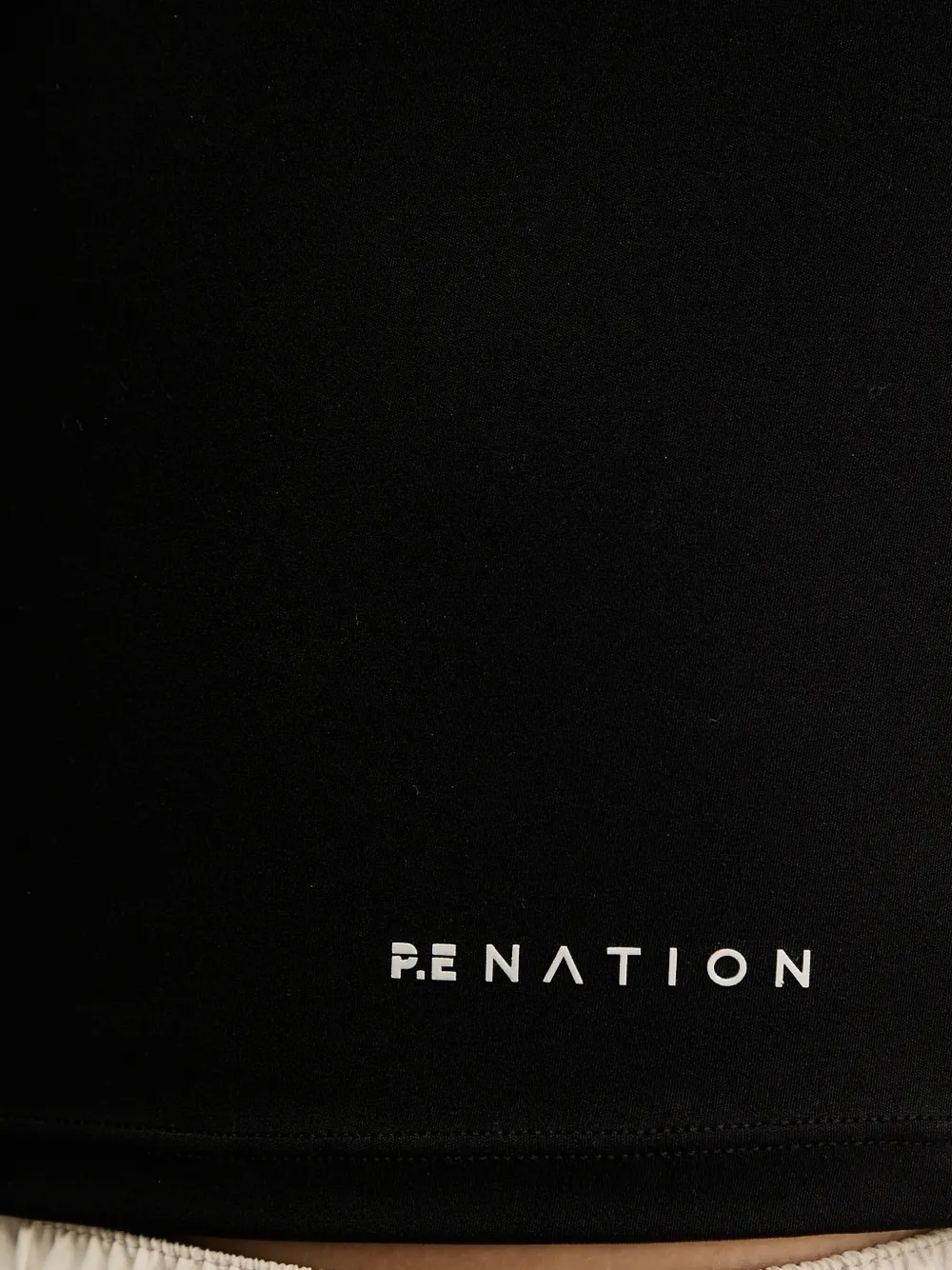 P.E Nation half-zip panelled long-sleeved T-shirt Zwart