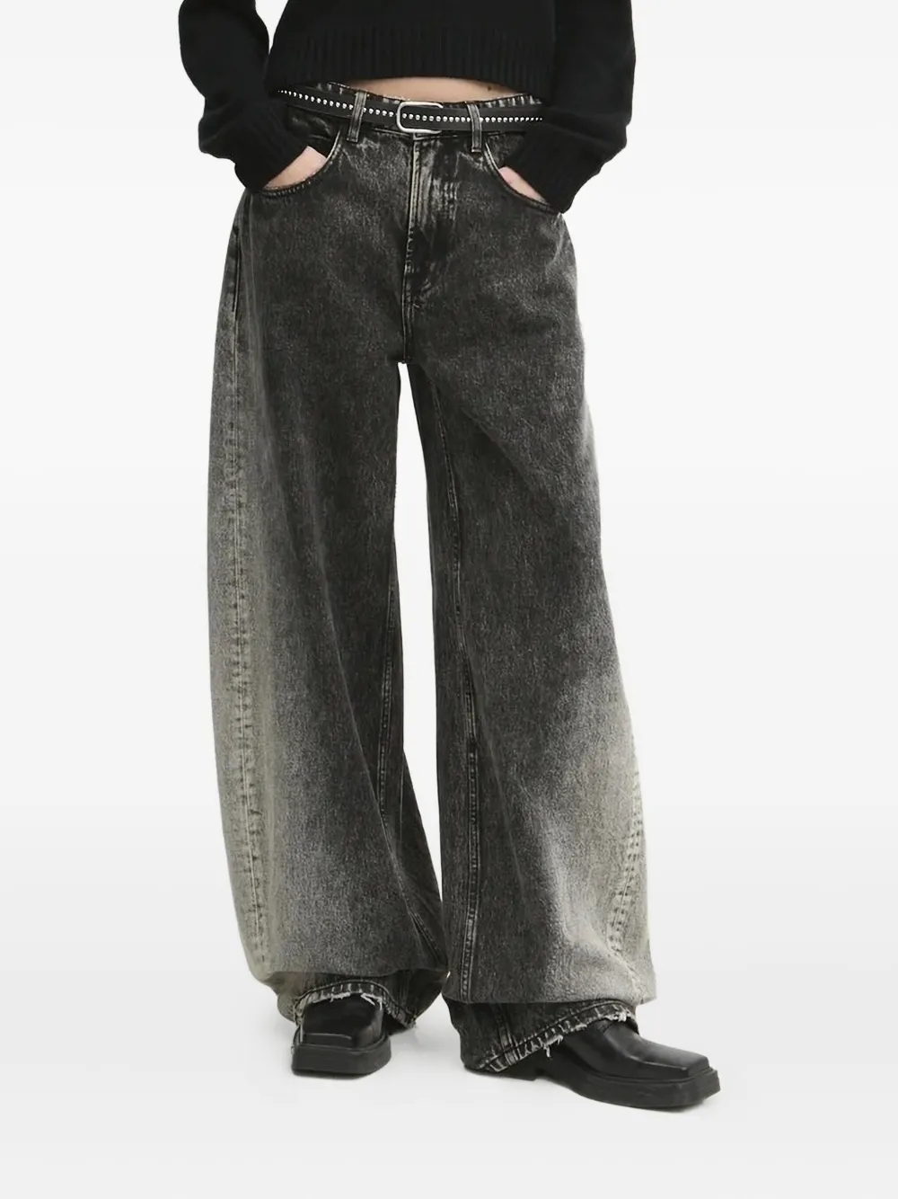 Miss Sixty Jeans met wijde pijpen Zwart