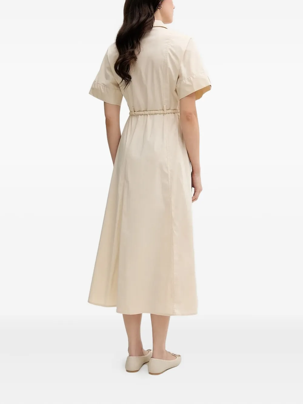 Pedro Del Hierro belted shirt dress Beige