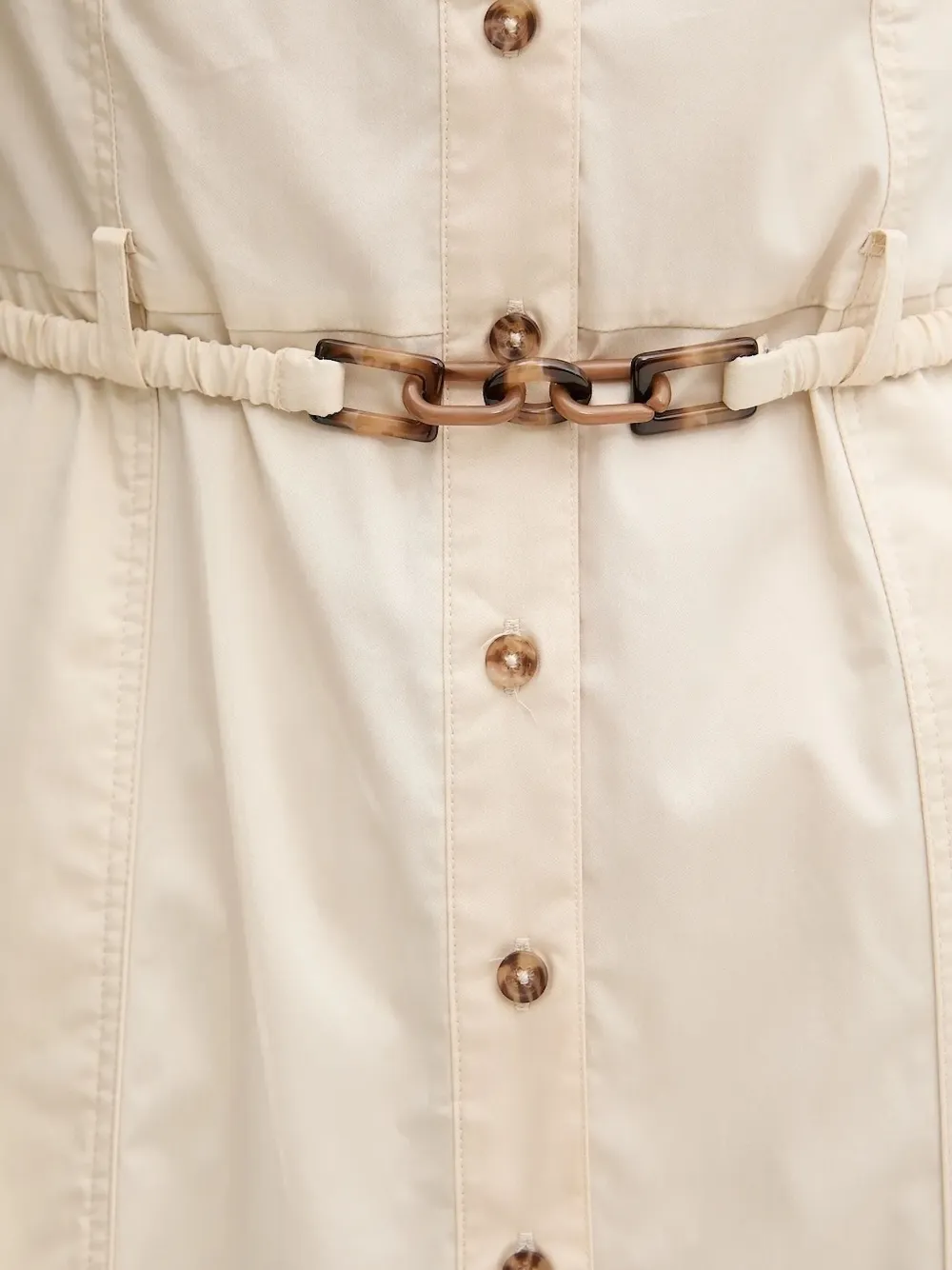 Pedro Del Hierro belted shirt dress Beige