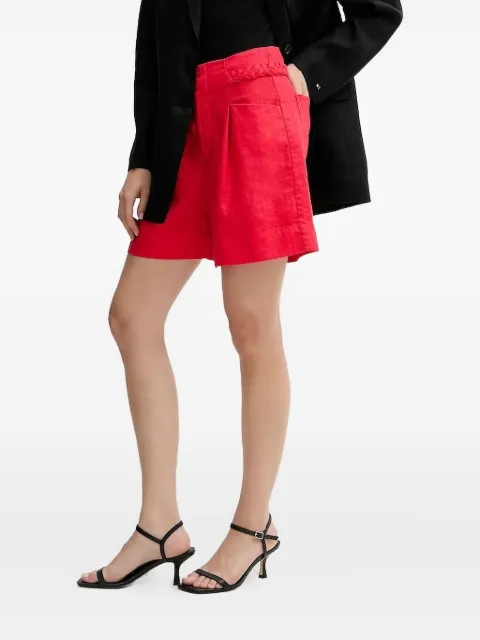 Pedro Del Hierro braided-detail linen shorts