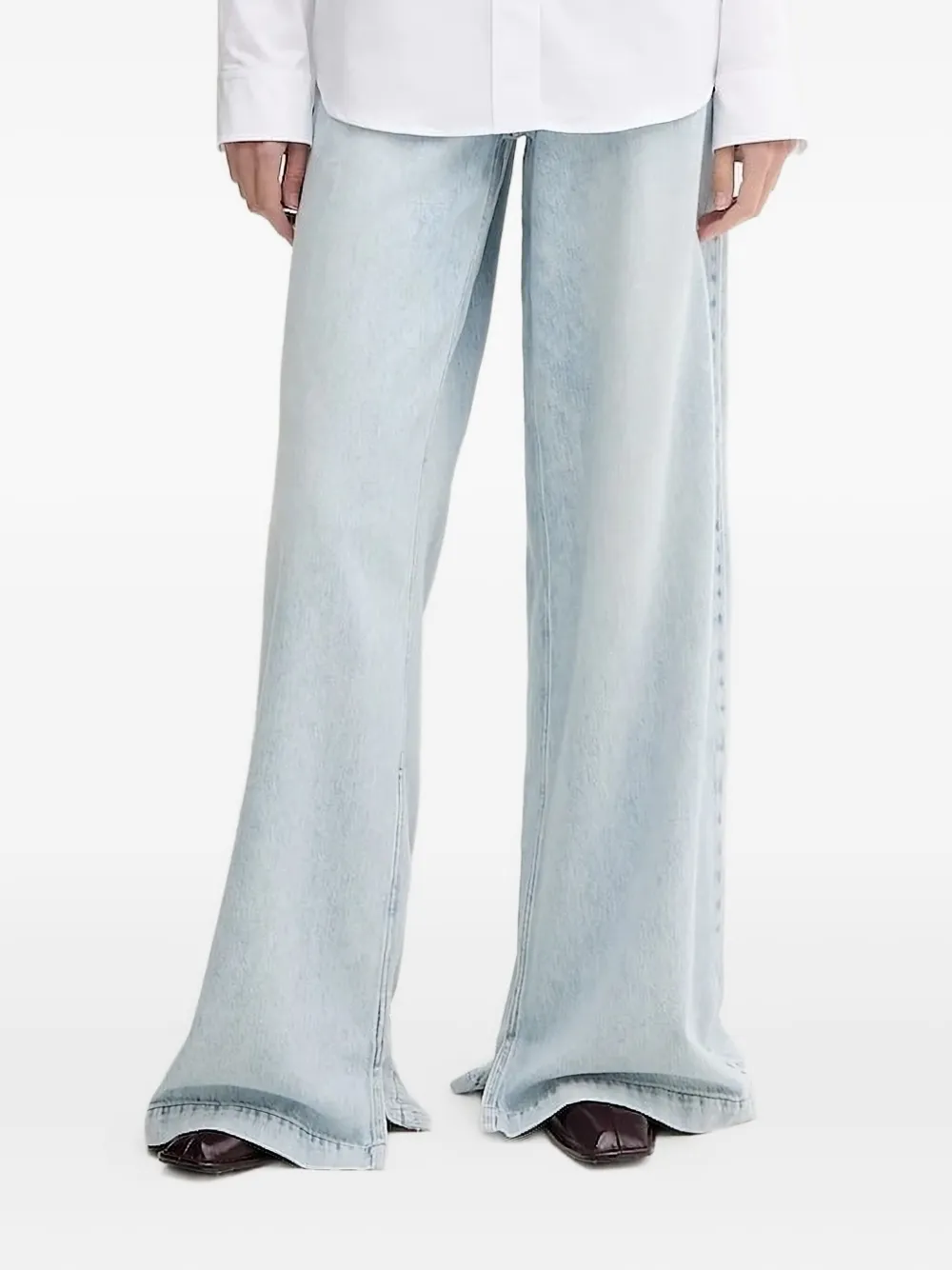 Miss Sixty Split-hem Jeans In Blue