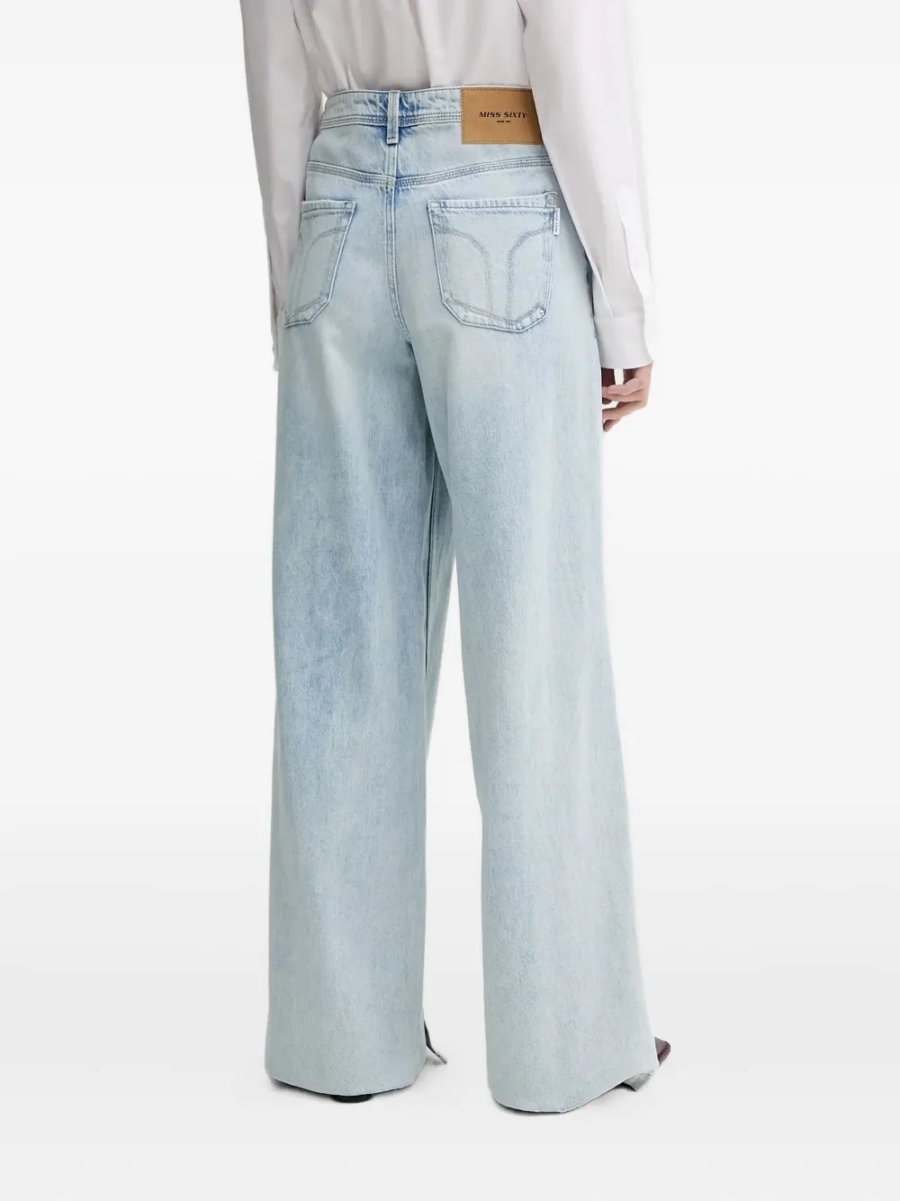 Miss Sixty Jeans met split - Blauw