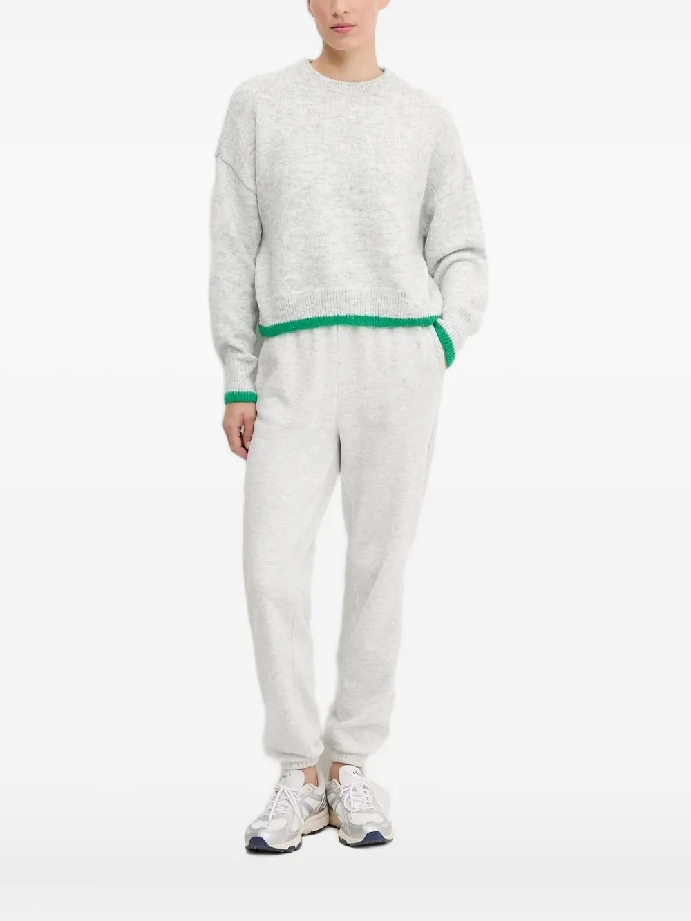 P.e Nation Marquee Crew-neck Sweater In Gray