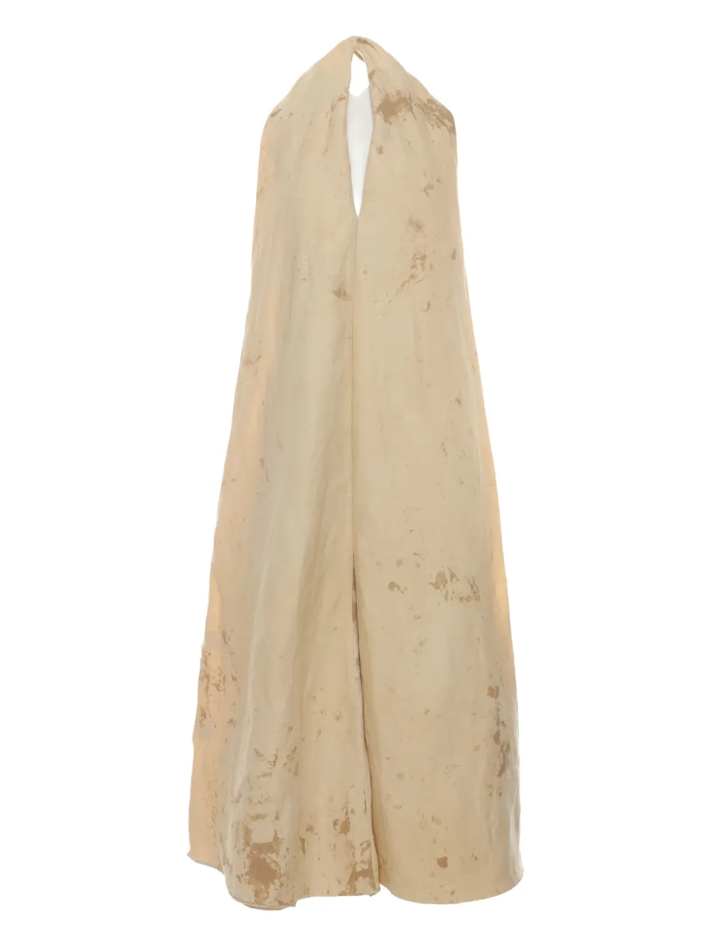 Uma Wang Midi-jurk met open rug Beige