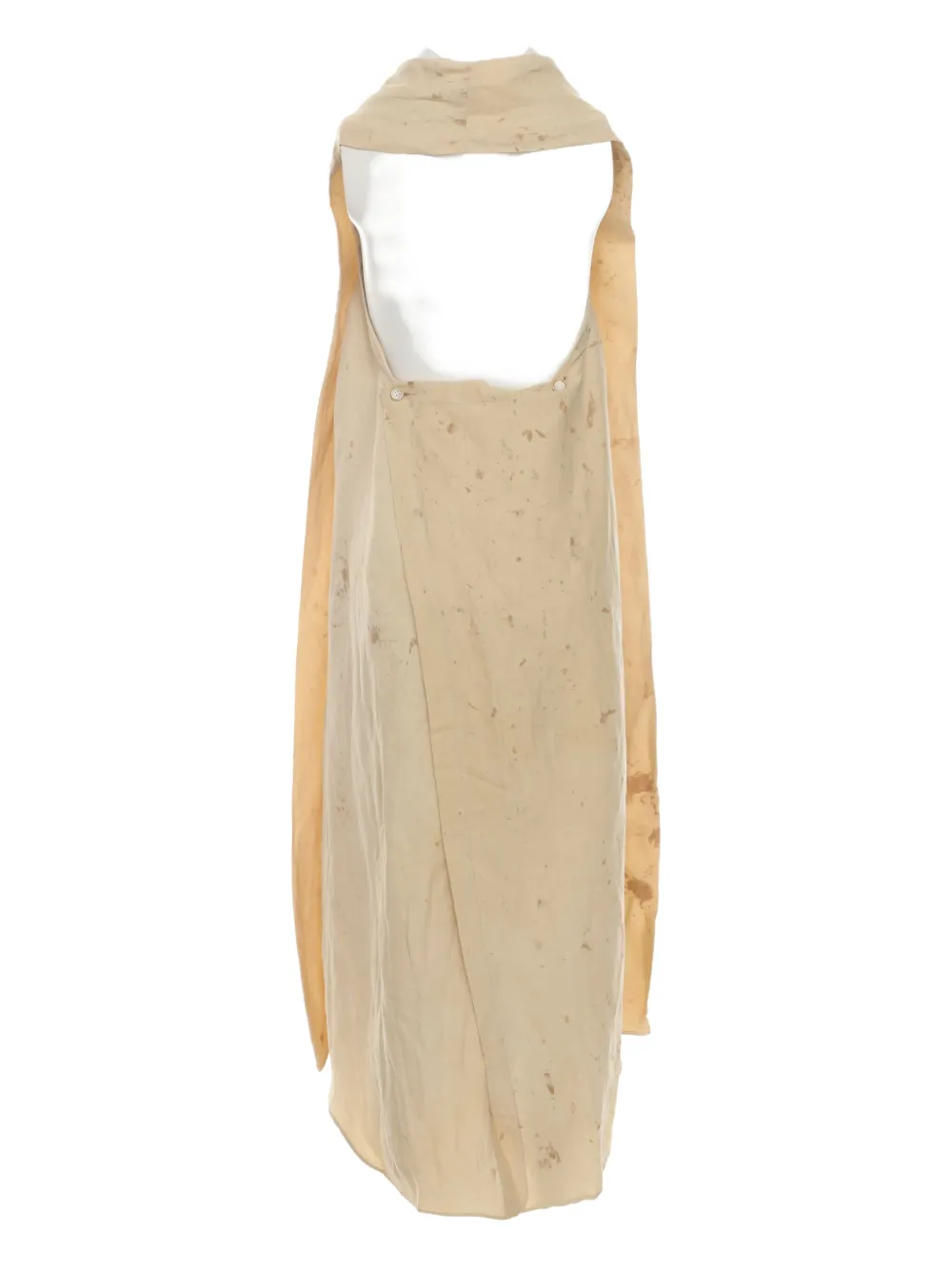 Uma Wang Midi-jurk met open rug Beige