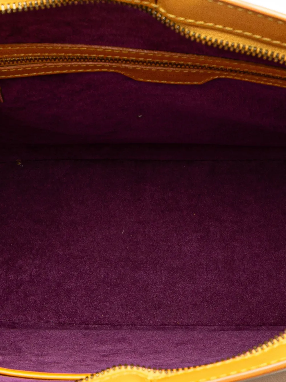 Pre-owned Louis Vuitton 1996 Epi Lussac Shoulder Bag In Yellow