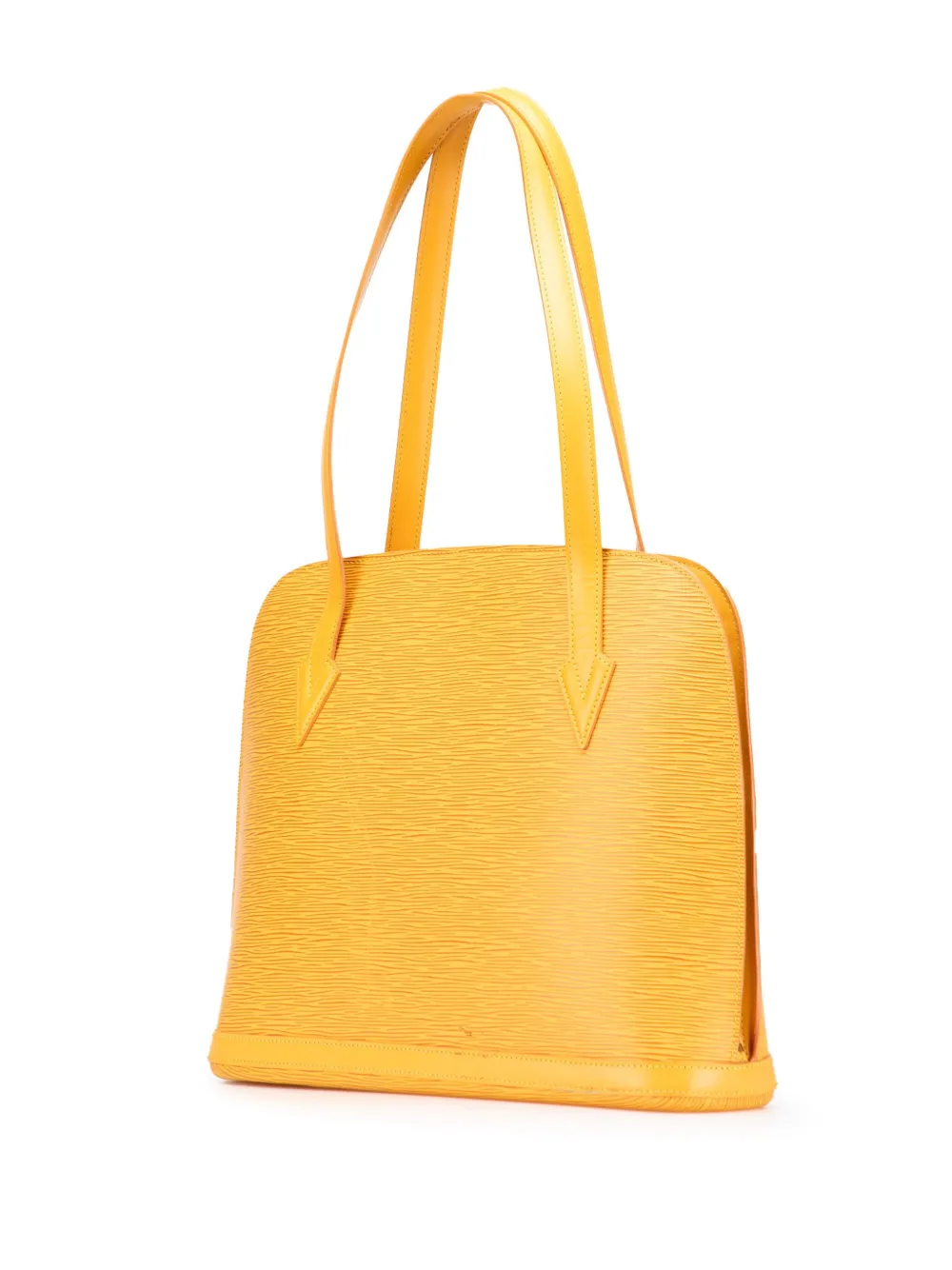 Pre-owned Louis Vuitton 1996 Epi Lussac Shoulder Bag In Yellow