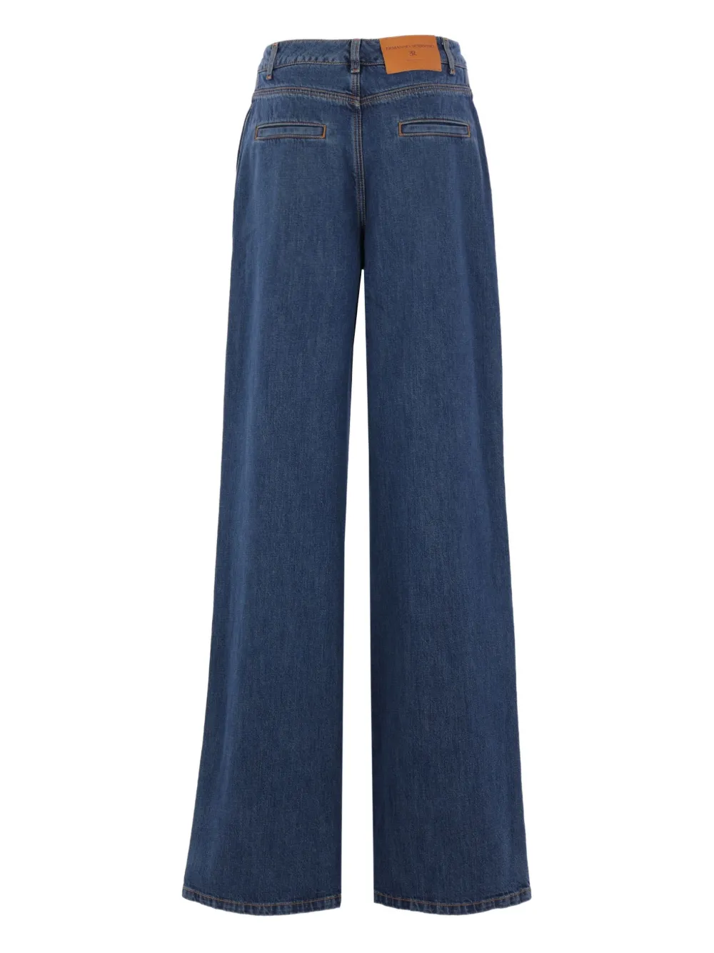 Ermanno Scervino button-embellishment jeans - Blauw