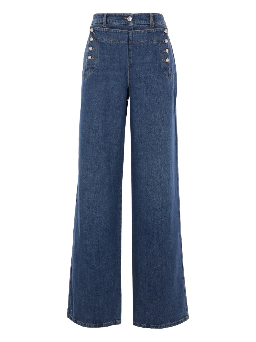 Ermanno Scervino button-embellishment jeans | Blue | Image 1