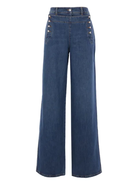 Ermanno Scervino button-embellishment jeans