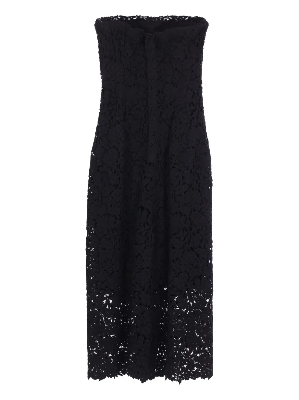 Ermanno Scervino floral-lace dress - Zwart