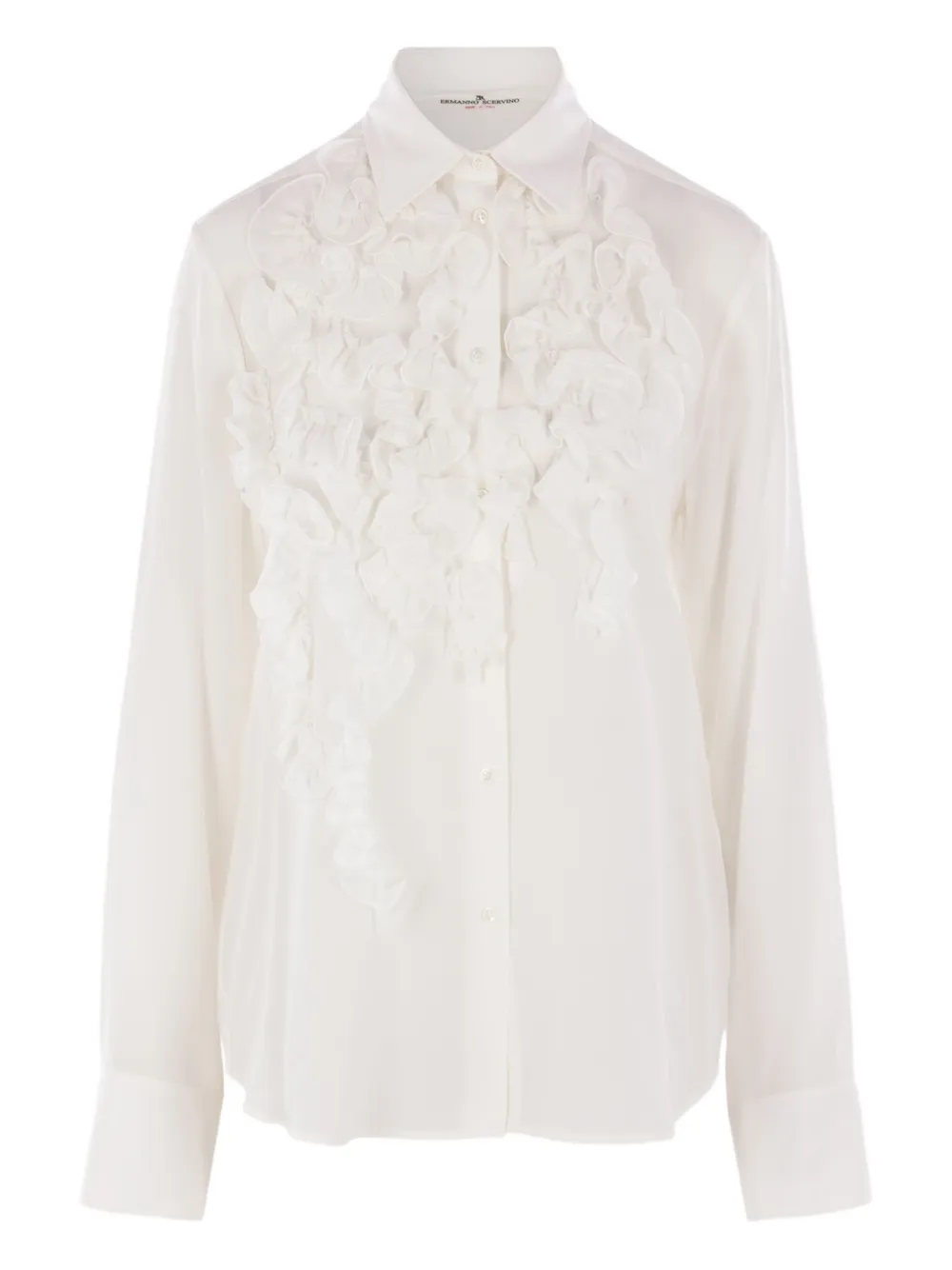Ermanno Scervino Ruffle-detail Shirt In White
