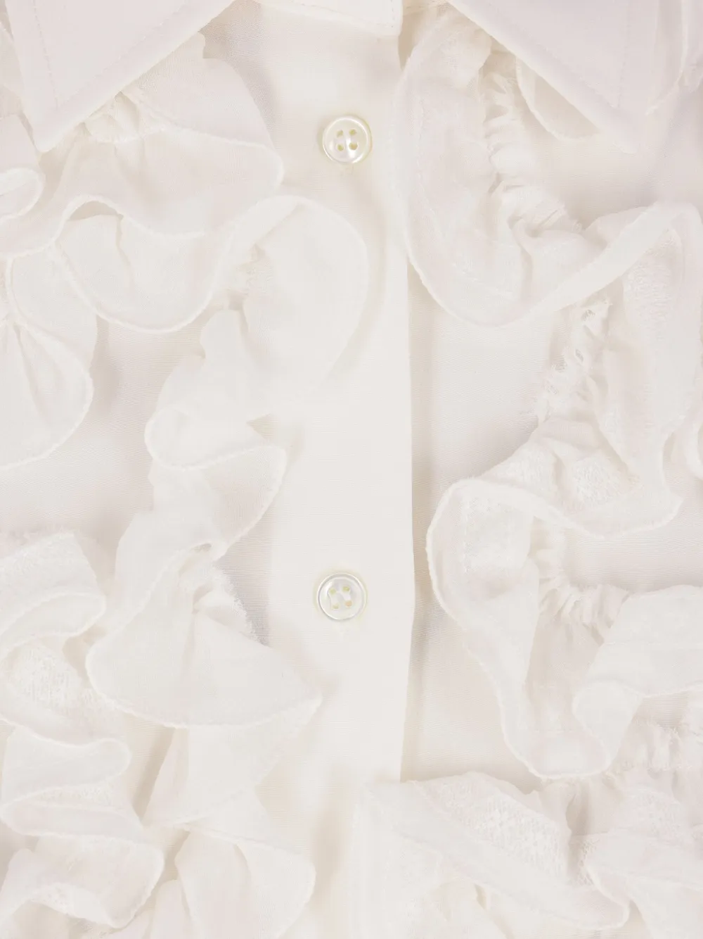 Ermanno Scervino ruffle-detail shirt Wit