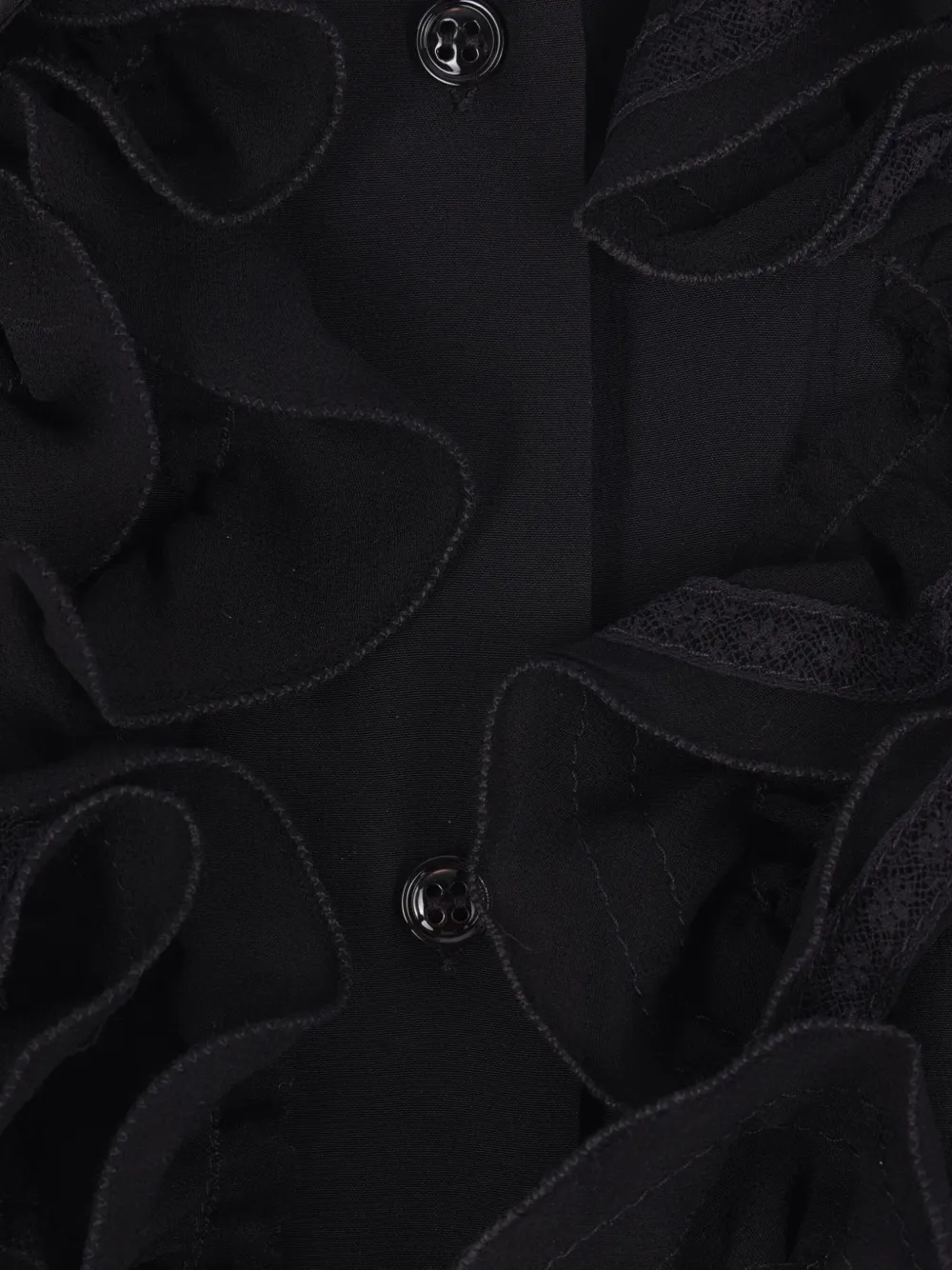 Ermanno Scervino Blouse met ruches Zwart