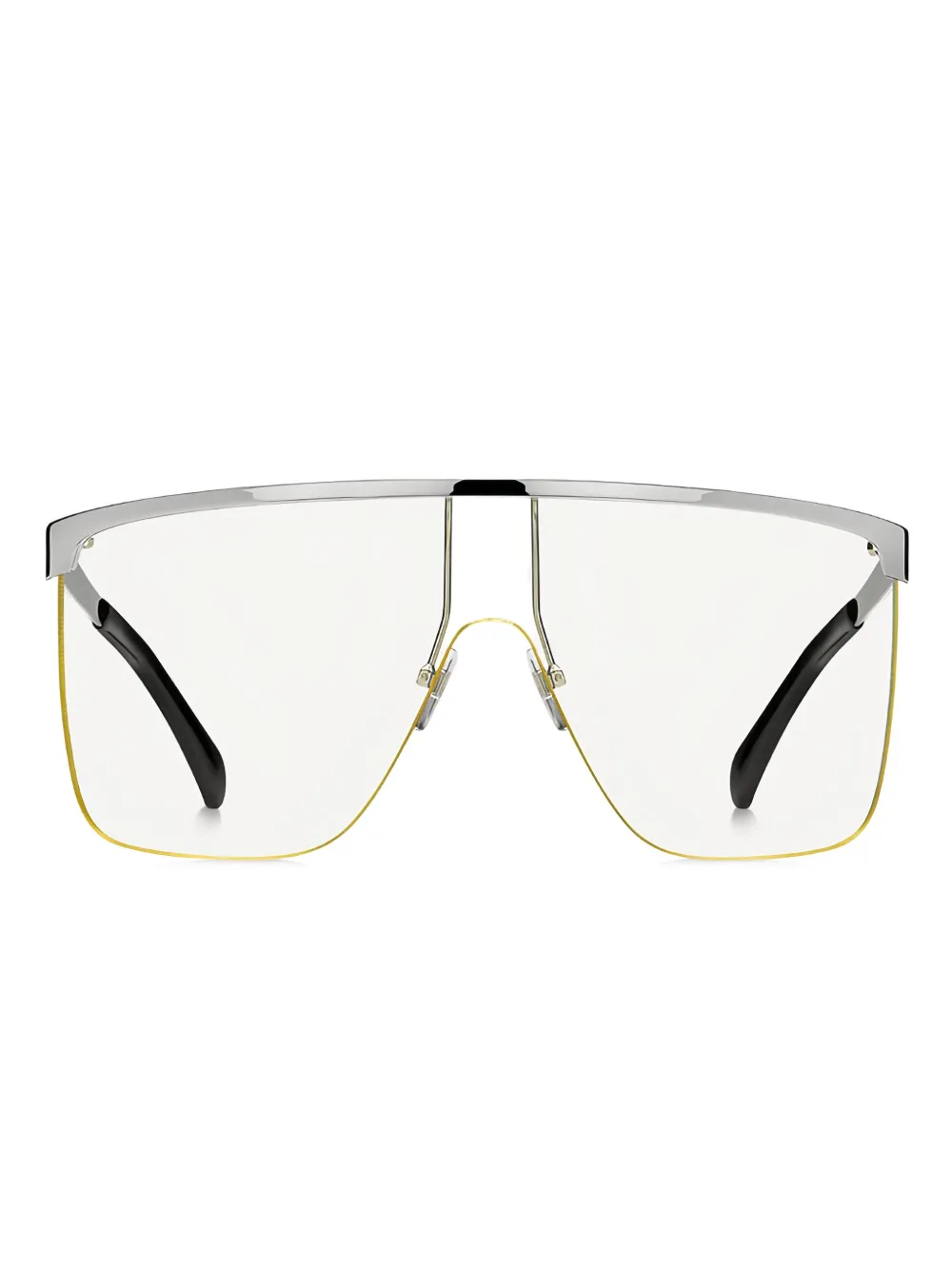 Givenchy Shield-frame Glasses In Gold