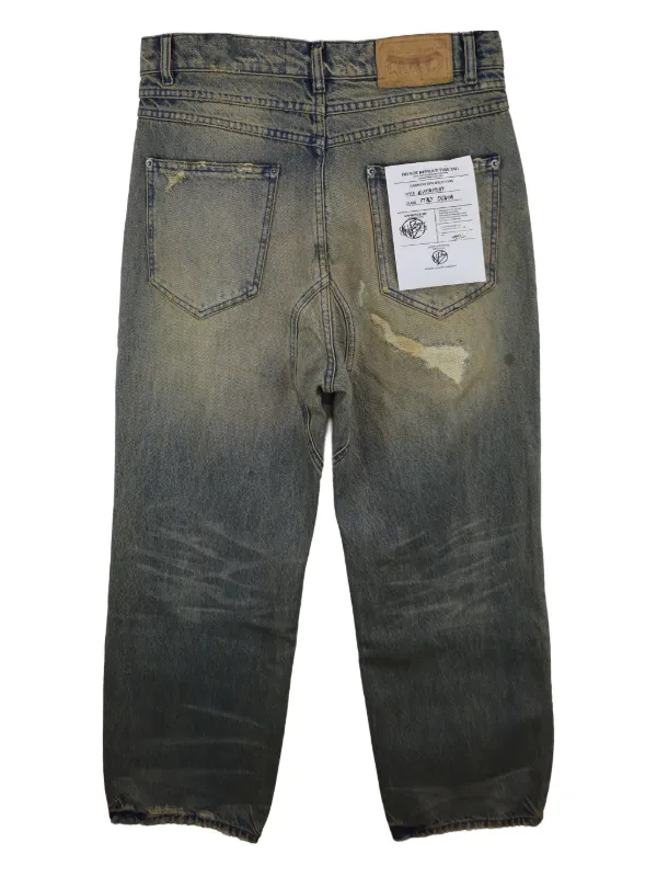 NO/FAITH STUDIOS Venice ダメージ ジーンズ | ブルー | FARFETCH JP