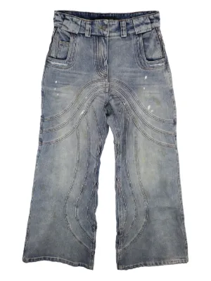 k*様 NO FAITH STUDIOS ワイドデニム ブルー Mサイズ NO/FAITH STUDIOS メンズ ワイドジーンズ通販 - FARFETCH