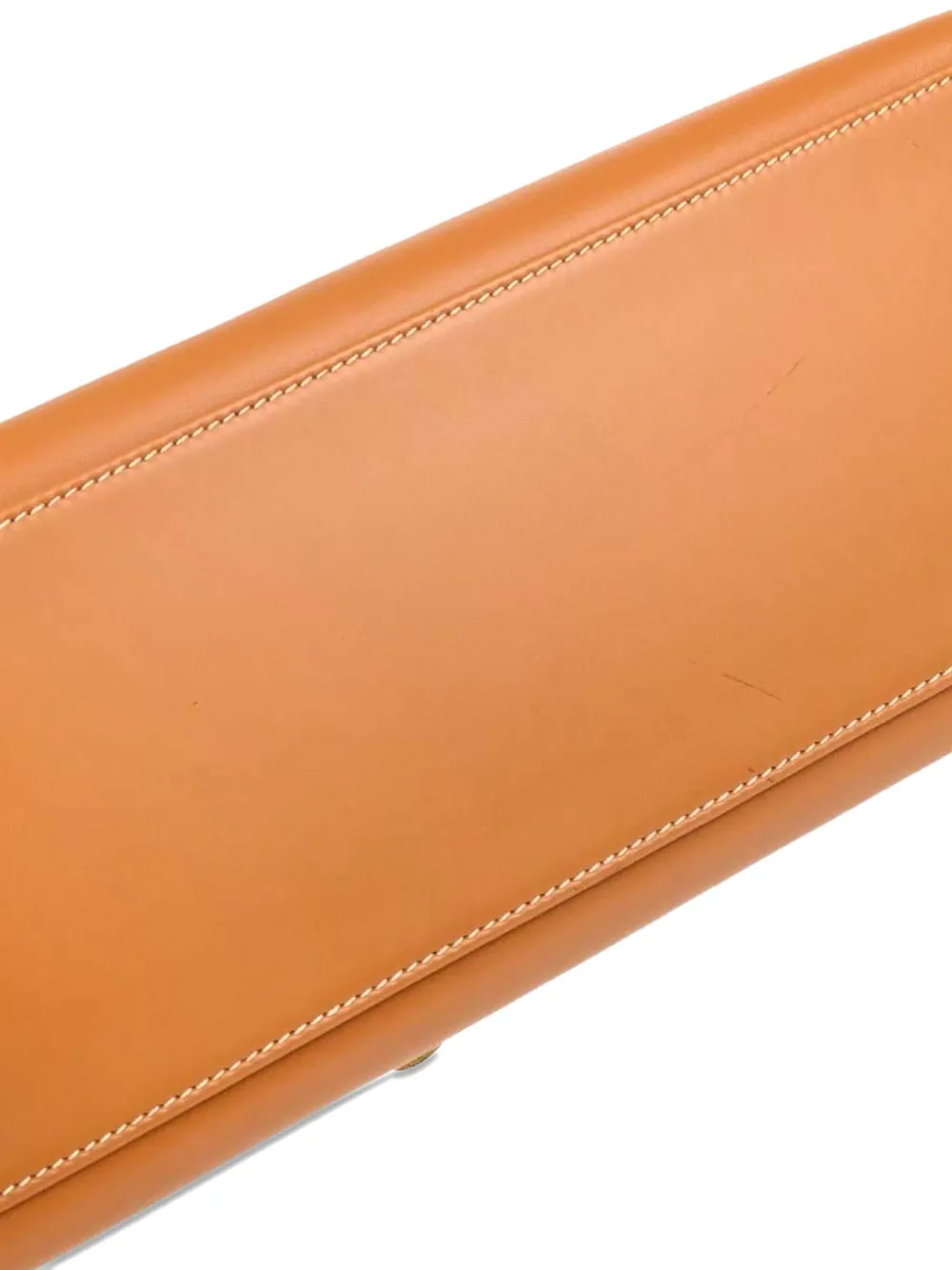 Pre-owned Hermes 1990 Swift Kelly 32 Handbag In Brown