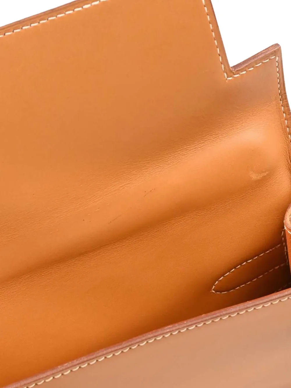 Pre-owned Hermes 1990 Swift Kelly 32 Handbag In Brown