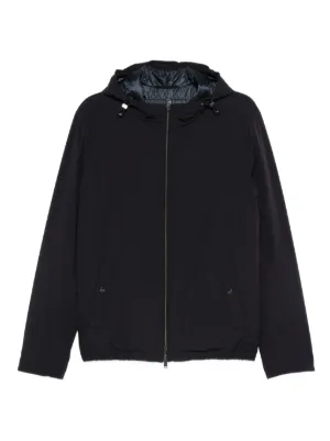 HERNO☆24FW ジップアップ フード ダウンパディングジャケット HERNO☆24FW ジップアップ ベスト フード ダウンパディング
