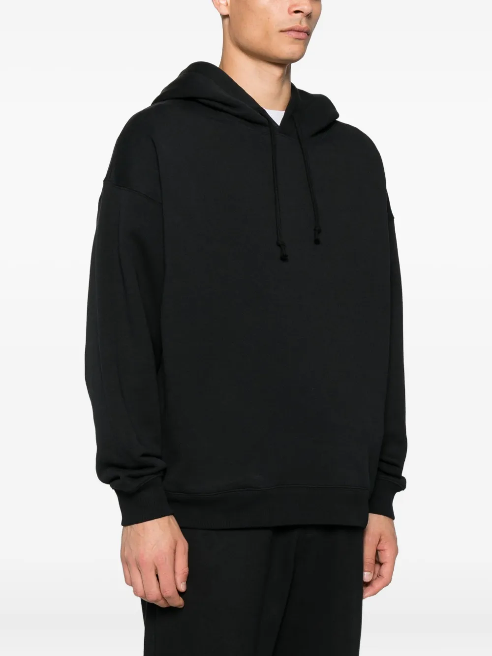 Y-3 Katoenen hoodie Zwart