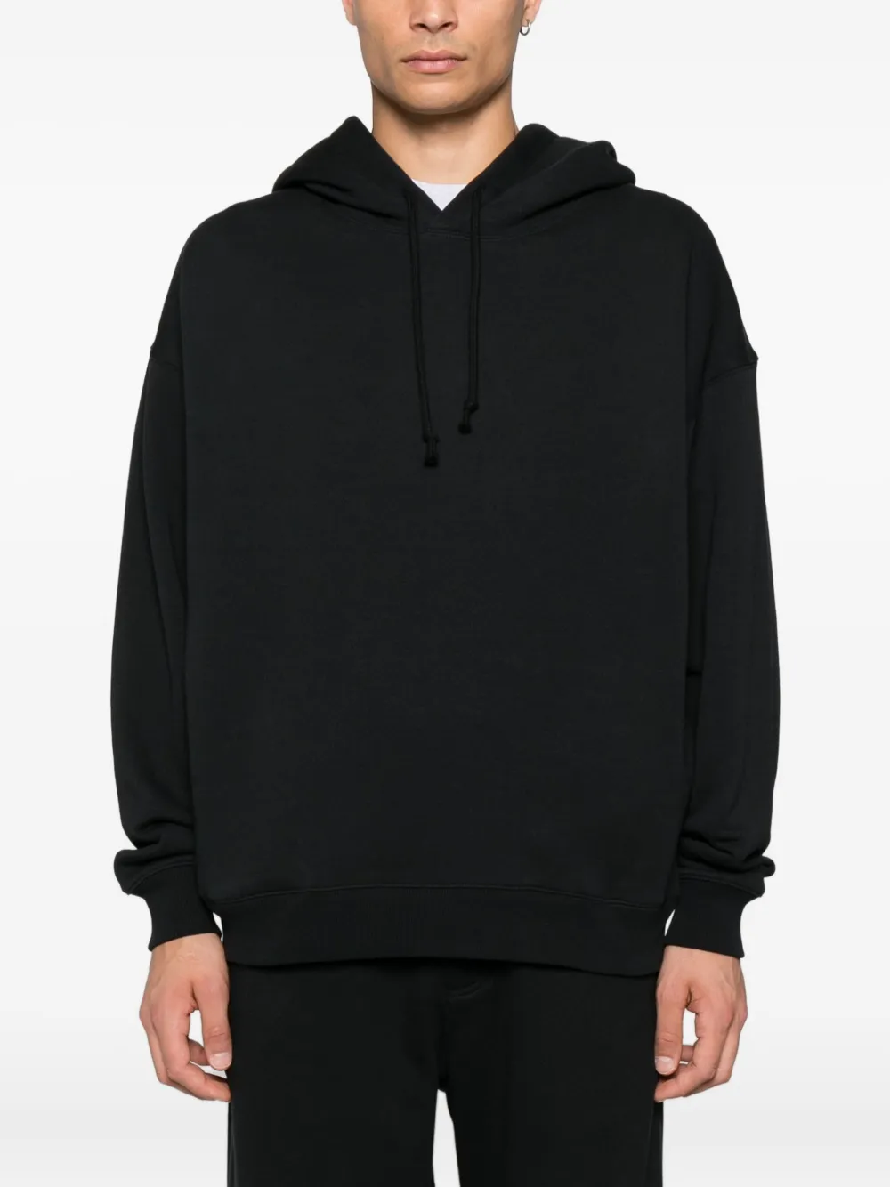 Y-3 Katoenen hoodie Zwart