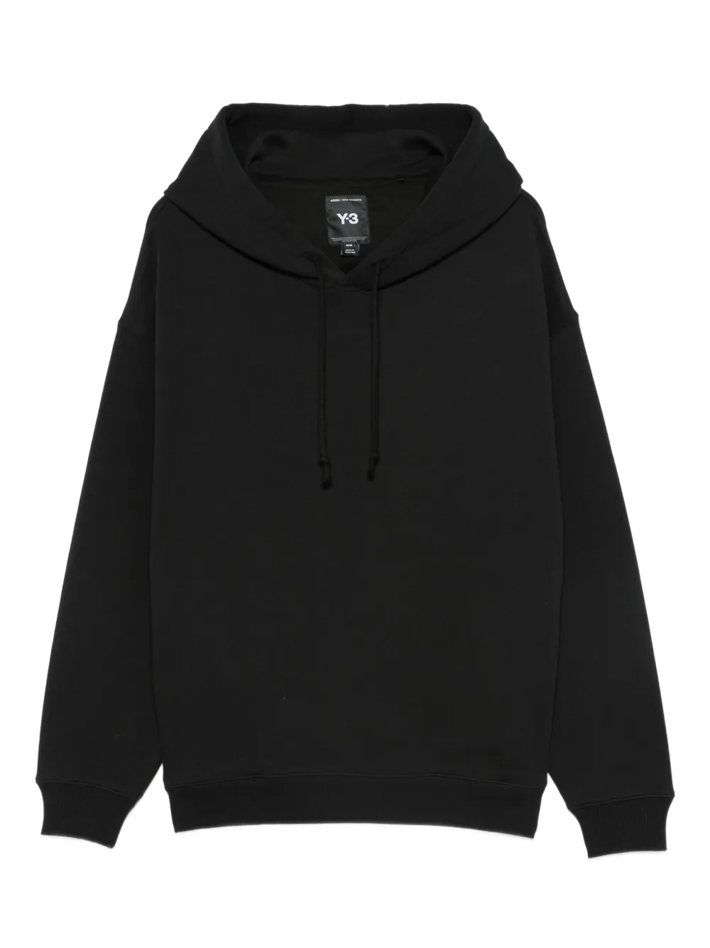 Y-3 Katoenen hoodie Zwart