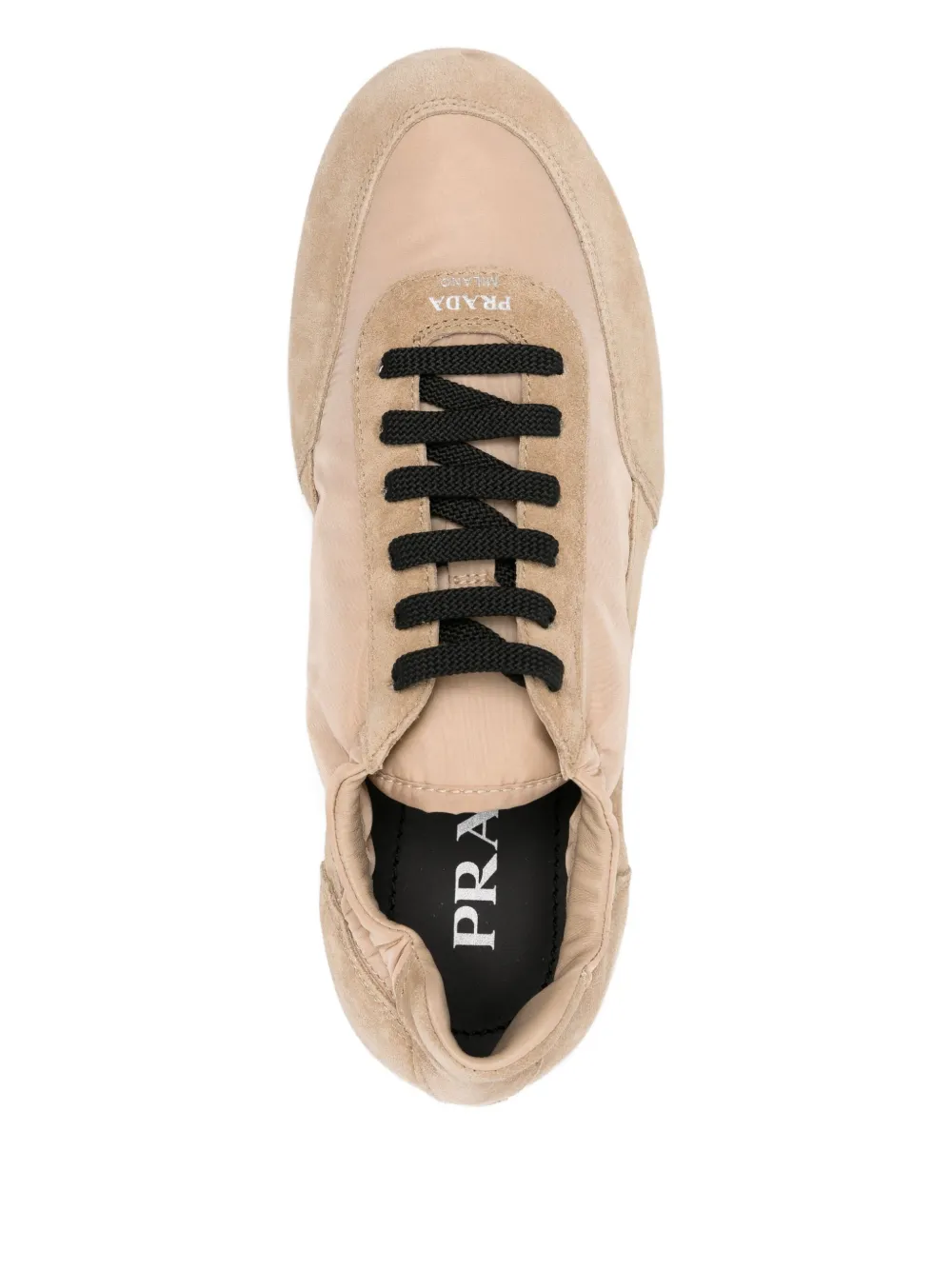 Prada Collapse sneakers met vlak Beige