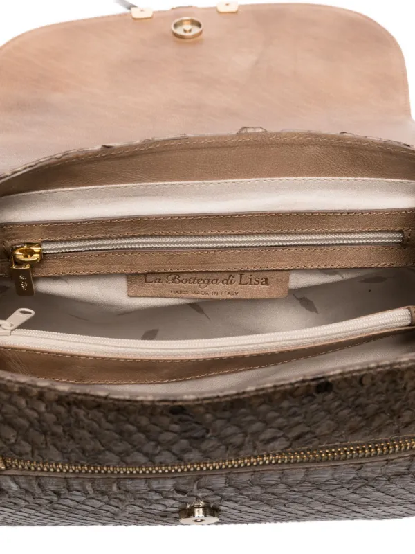 Sac Bandoulière DOLCE & GABBANA En Cuir De Serpent Chocolat - Occasion Bon état Général