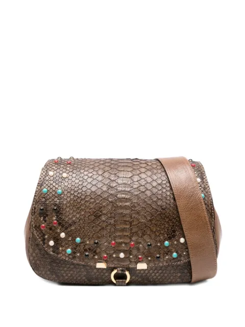 LA BOTTEGA DI LISA Satchel-Tasche mit Schlangen-Effekt
