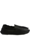 The Row suede leather loafers - Black