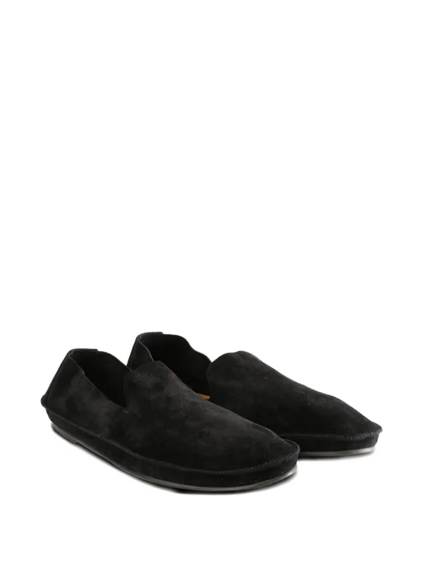 The Row Suede Leather Loafers | ブラック | FARFETCH JP