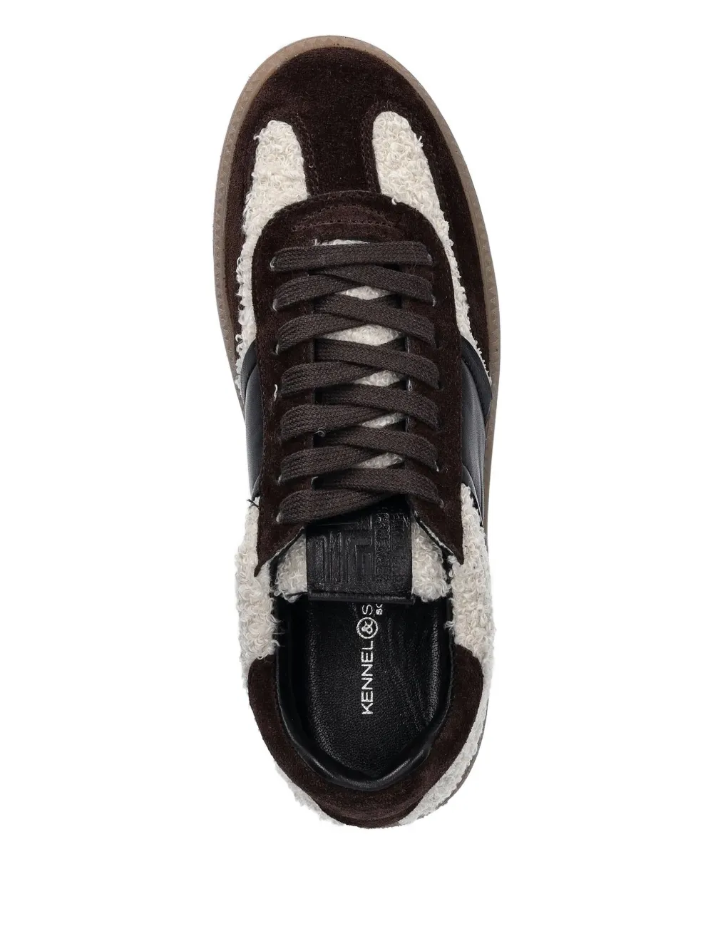 Kennel & Schmenger Suede-panel Shearling Sneakers In Brown