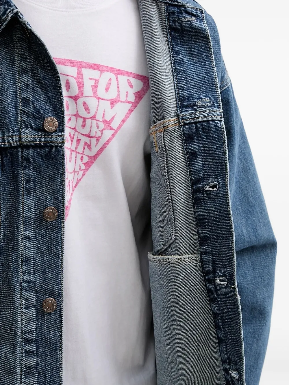 Levi's Trucker Button-fastening Denim Jacket In Blue