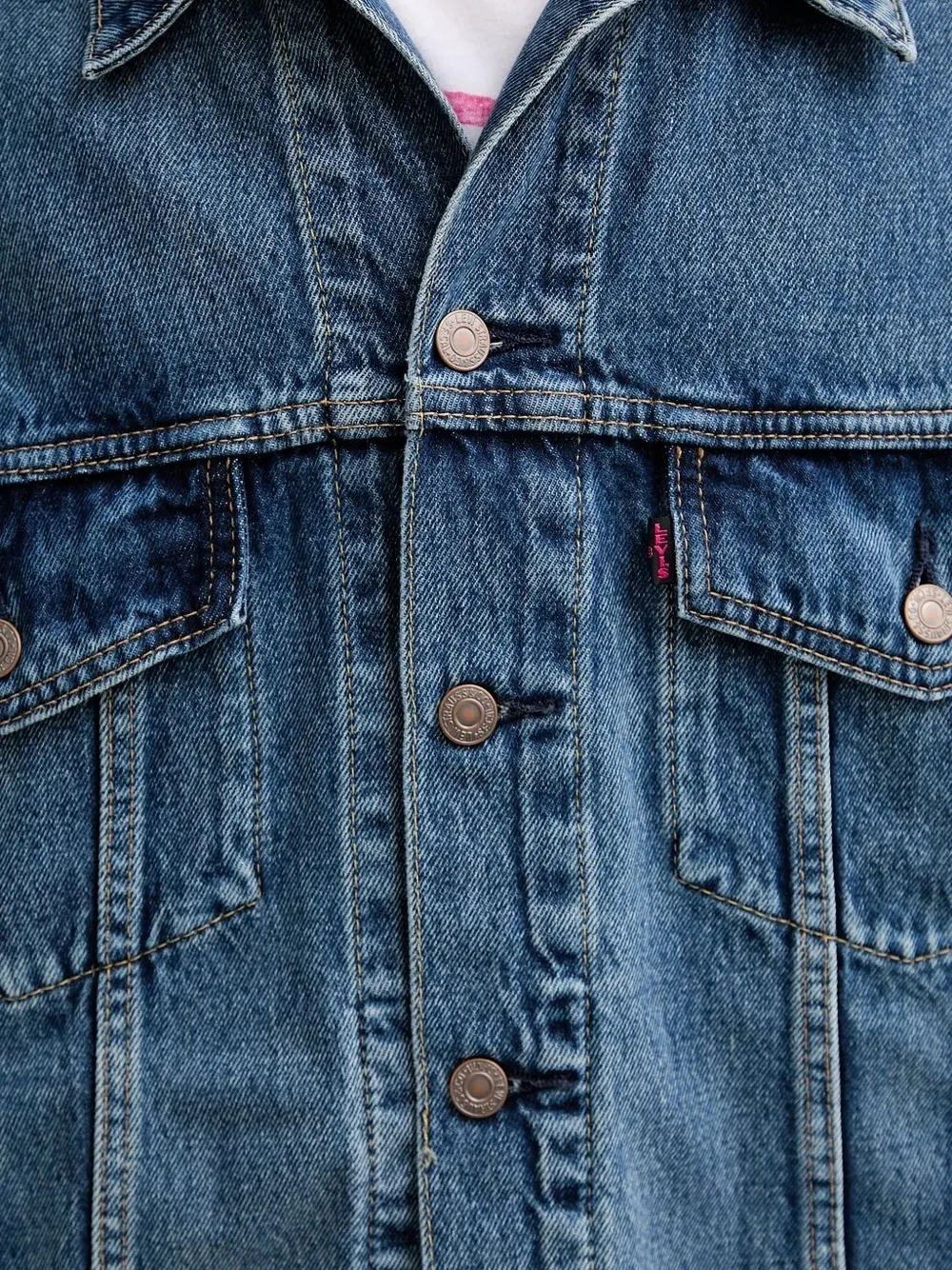 Levi's Trucker Button-fastening Denim Jacket In Blue
