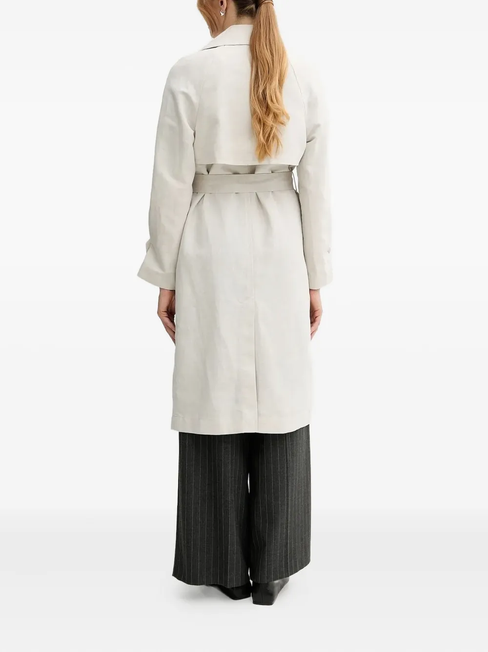 Sisley Trenchcoat met ceintuur Beige