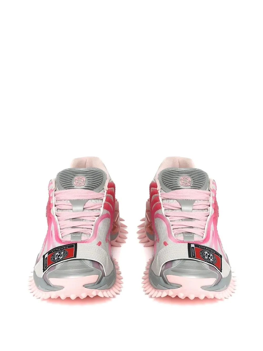 Rombaut Mortal Floral-print Lace-up Sneakers In Gray