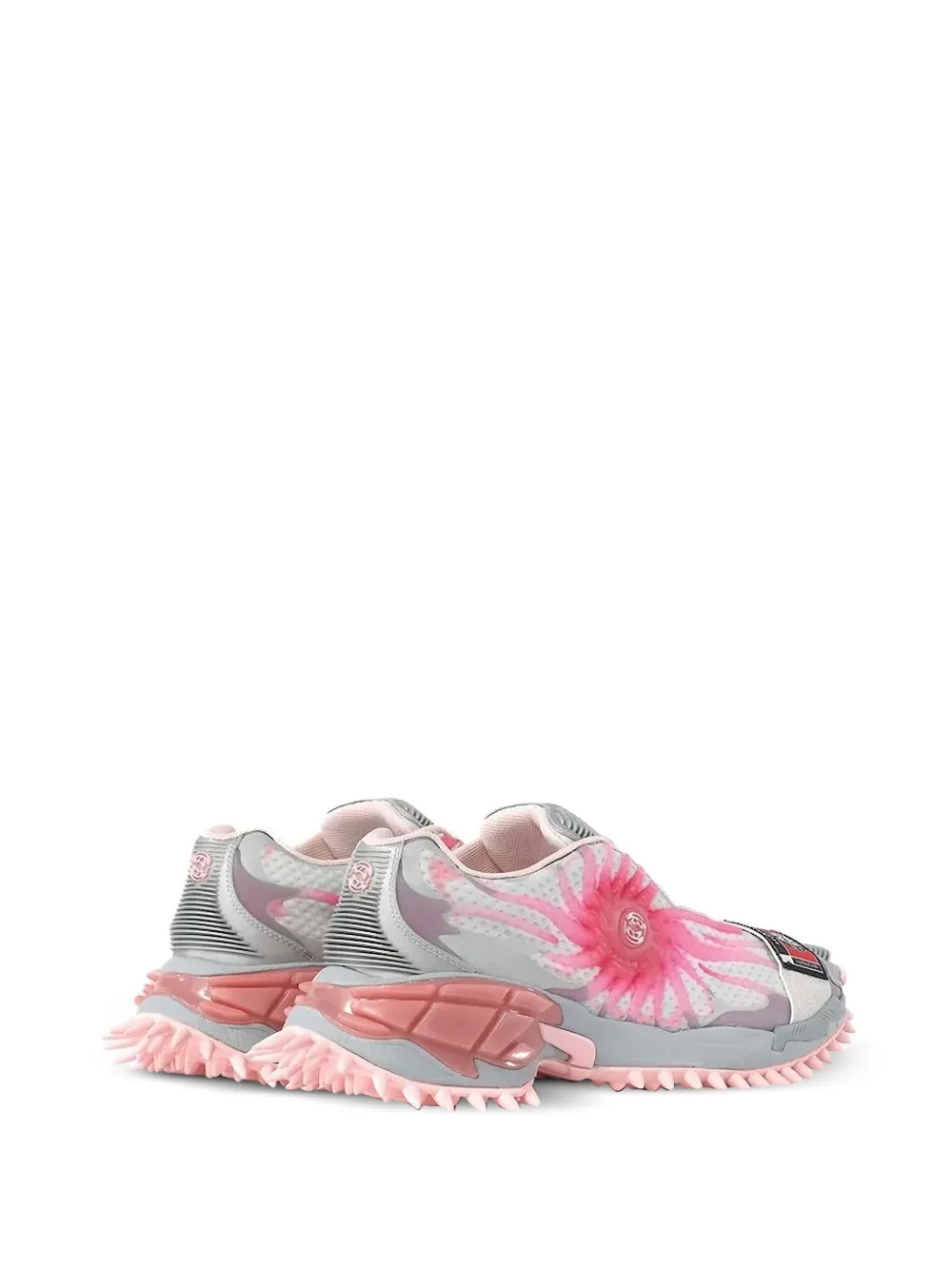Rombaut Mortal floral-print lace-up sneakers Grey