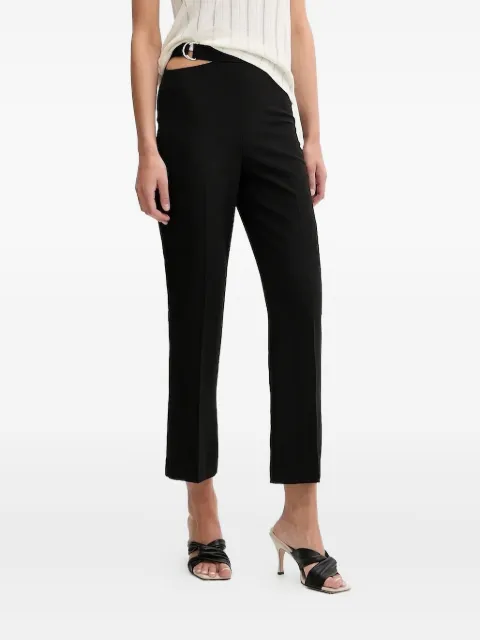 Sisley cut-out ring-detail straight trousers