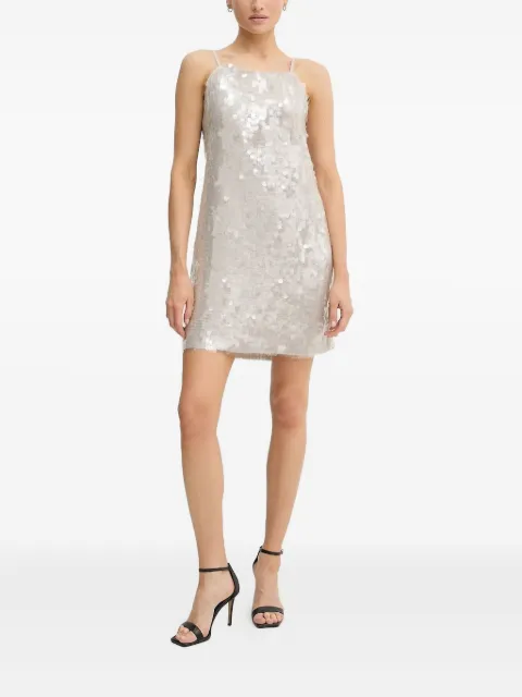 Sisley sequin-embellished spaghetti-strap mini dress