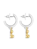 TOUS bear-charm hoop earrings - Grey