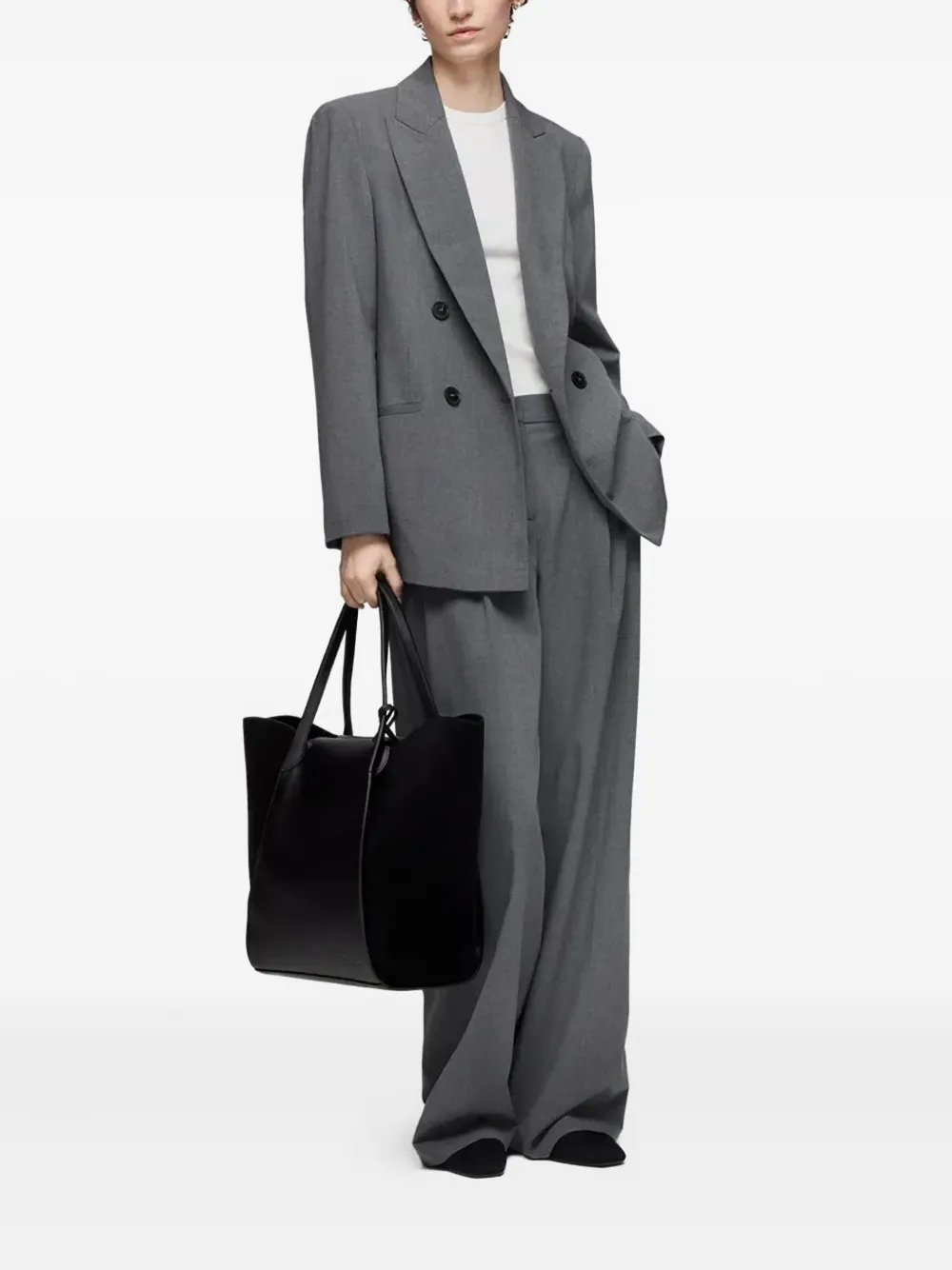 TOUS Tulip suede-panel tote bag - Grijs