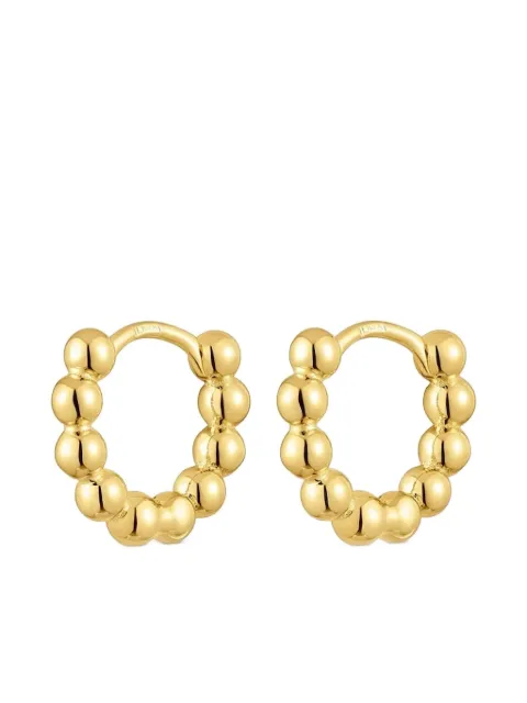 TOUS beaded hoop earrings