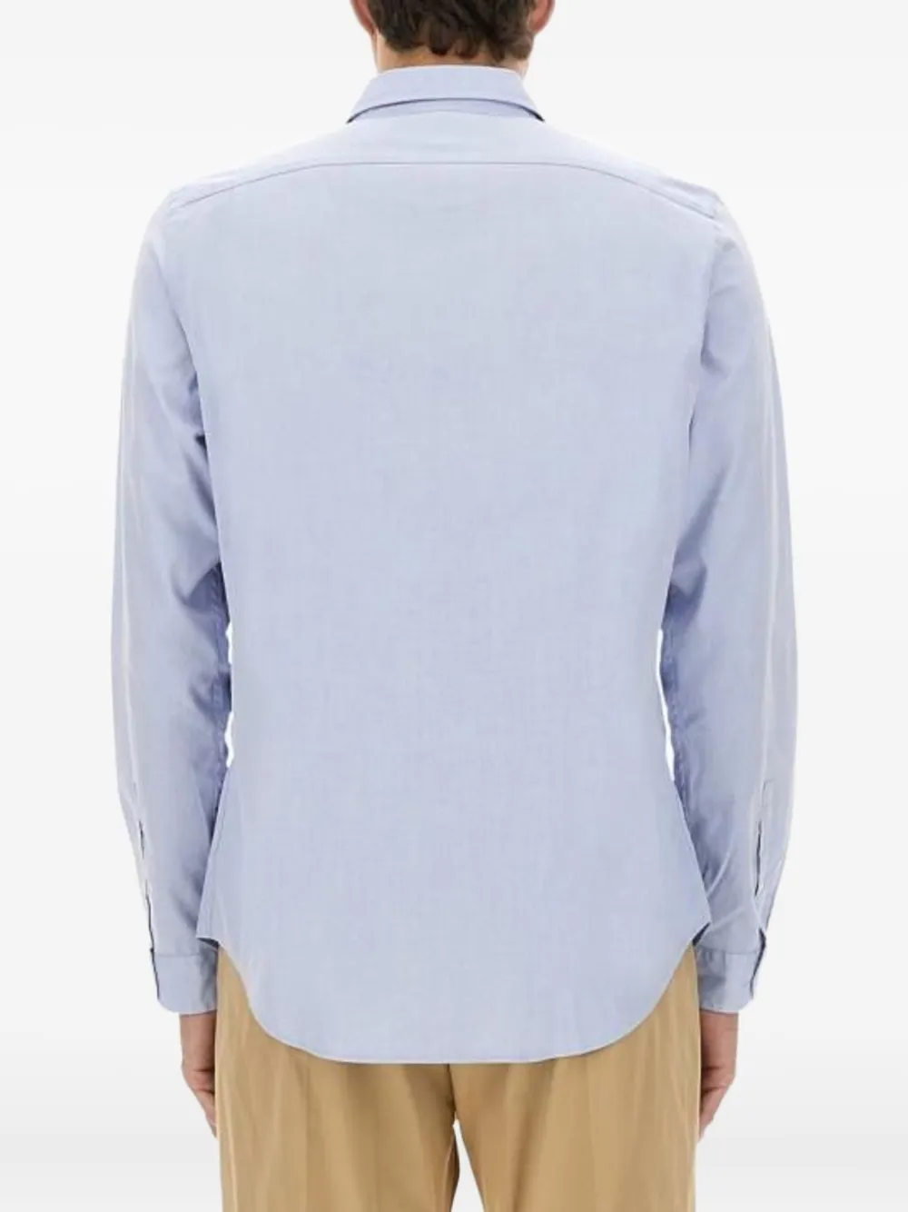 PS Paul Smith Oxford overhemd met zebrapatch Blauw