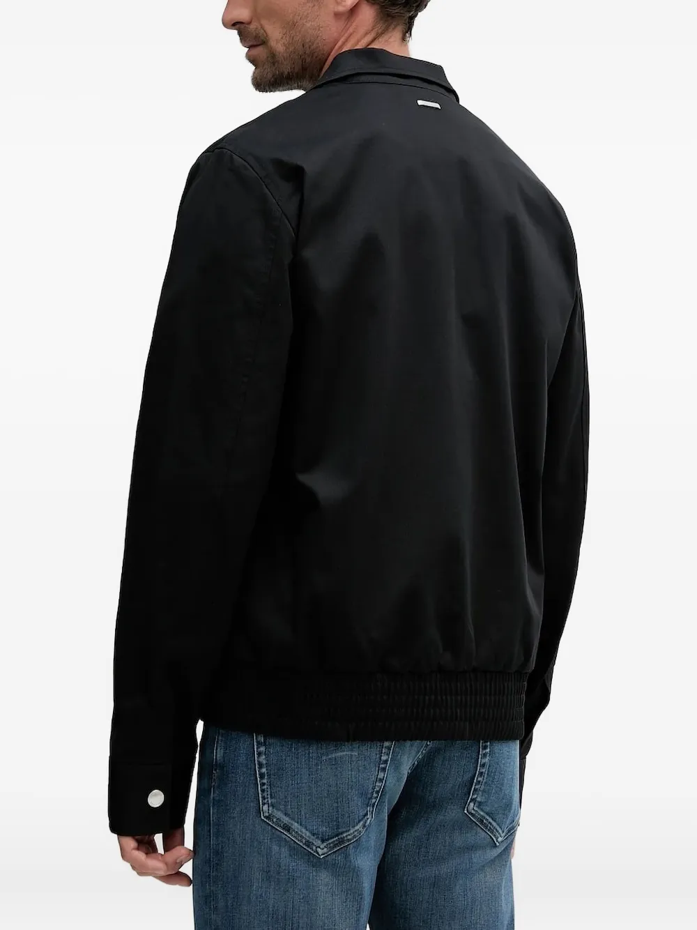 Michael Kors zip-fastening patch-pocket jacket Zwart