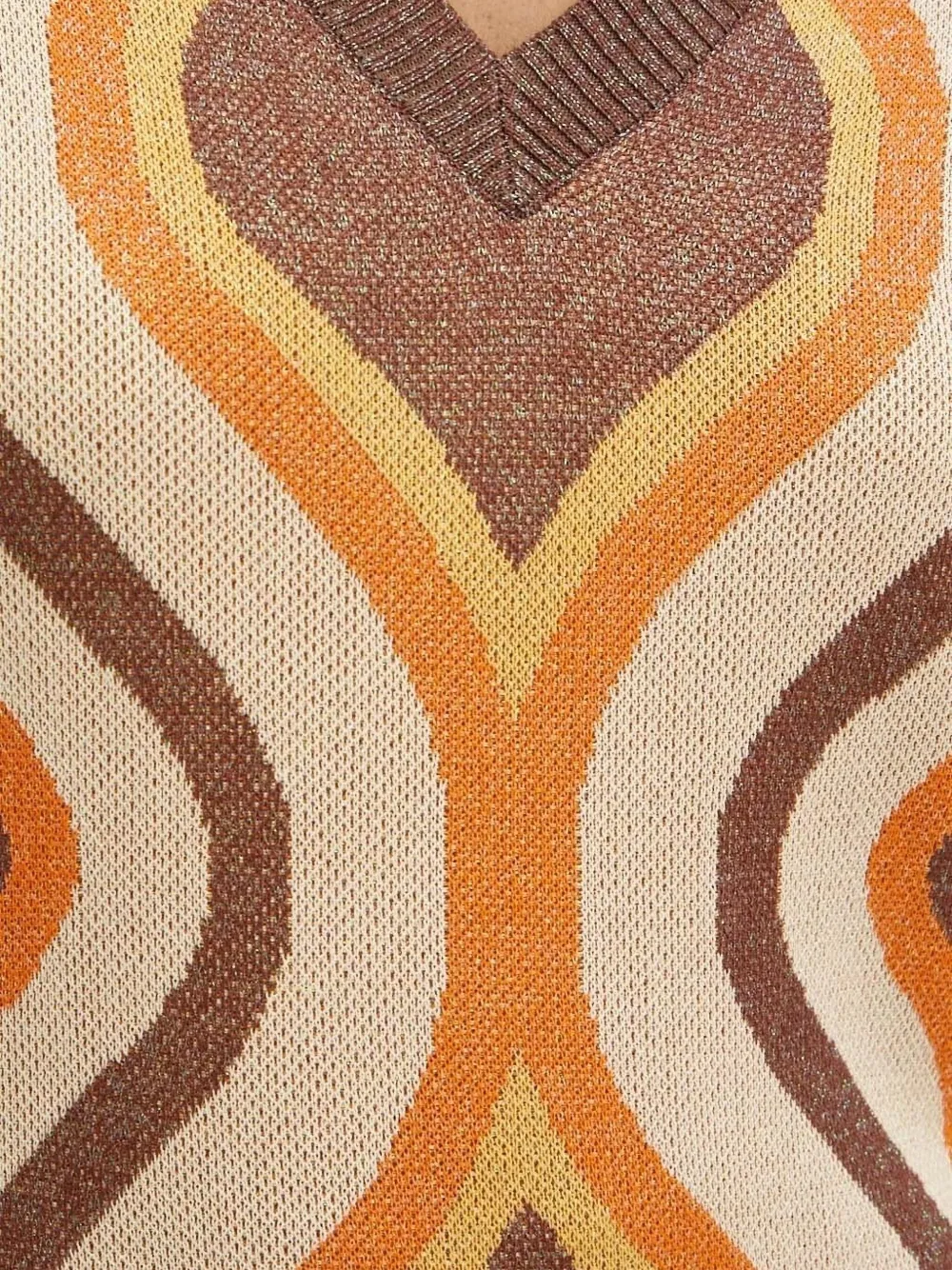Silvian Heach Trui met V-hals Beige