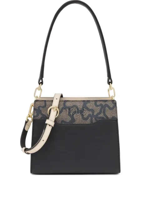 TOUS logo-print leather cross body bag